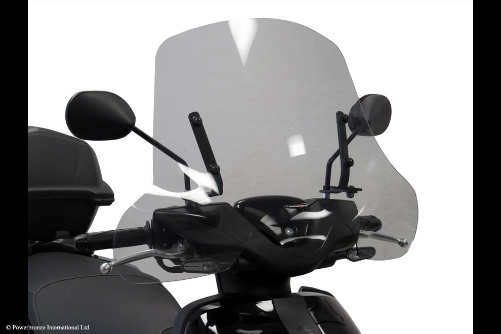 Powerbronze / パワーブロンズ Scooter Screens for YAMAHA NEO'S 22-23 (440 MM)/FROSTED SAPPHIRE BLUE | 430-U340A-018