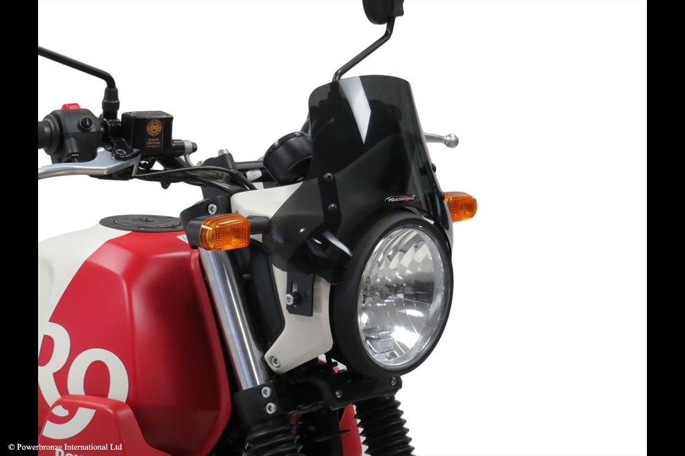 Powerbronze / パワーブロンズ Light Screen for ROYAL ENFIELD SCRAM 411 22-23 (155 MM HIGH)/FLUORESCENT GREEN | 430-U343-010