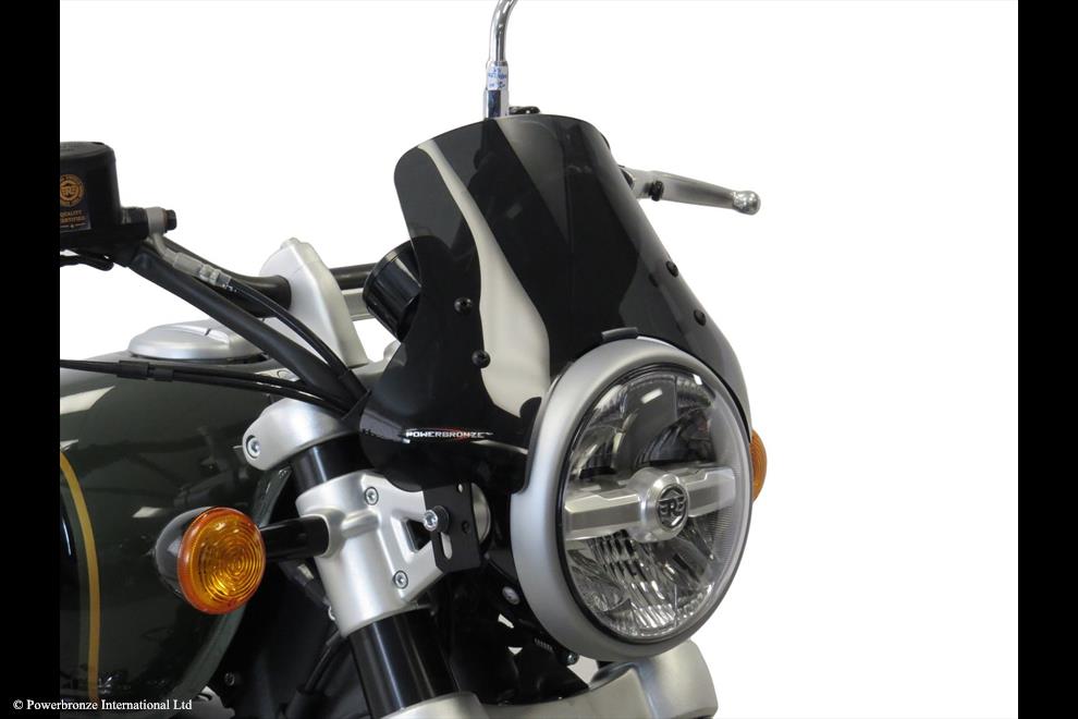 Powerbronze / パワーブロンズ Light Screen for ROYAL ENFIELD SUPER METEOR 650 23 (155 MM HIGH)/ELECTRIC BLUE | 430-U347-009