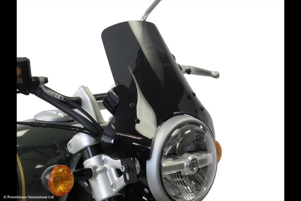 Powerbronze / パワーブロンズ Light Screen for ROYAL ENFIELD SUPER METEOR 650 23 (230 MM HIGH)/BLUE | 430-U347A-008