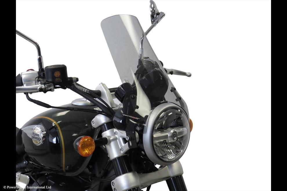 Powerbronze / パワーブロンズ Light Screen for ROYAL ENFIELD SUPER METEOR 650 23 (325 MM HIGH)/FLUORESCENT GREEN | 430-U347B-010