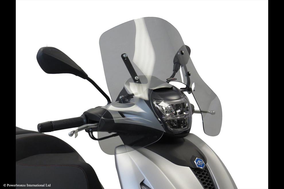 Powerbronze / パワーブロンズ Scooter Screens for PIAGGIO BEVERLY 300 21-23/BEVERLY 400 21-23 (290 MM HIGH)/CLEAR | 430-U348A-000