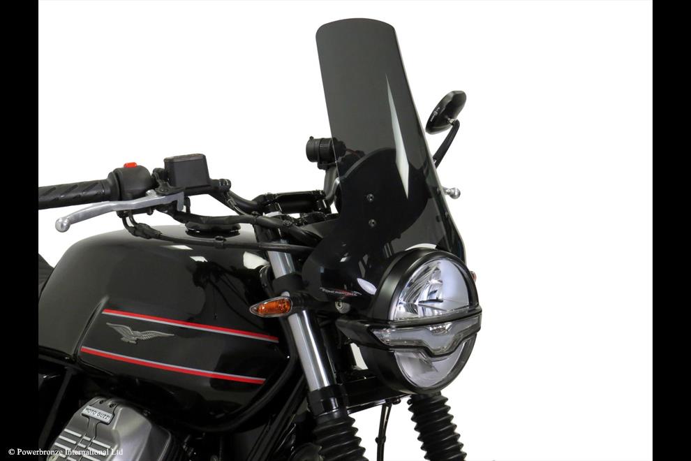 Powerbronze / パワーブロンズ Light Screen for MOTO GUZZI V7 STONE 21-23/V7 SPECIAL EDITION 23/V7 SPECIAL 23 (325 MM HIGH)/RED | 430-U351B-005