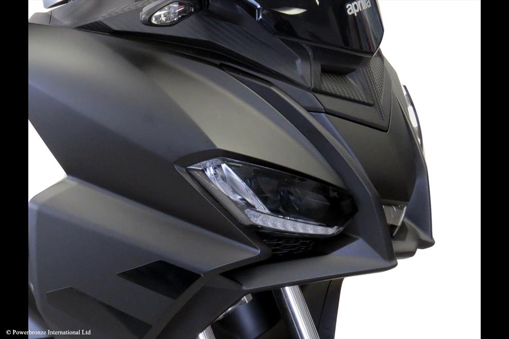 Powerbronze / パワーブロンズ Headlight Protectors for APRILIA SR GT 125 22-23/SR GT SPORT 125 22-23/AMBER *NOT ROAD LEGAL* | 440-A619A-007