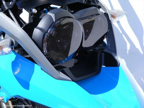 Powerbronze / パワーブロンズ ヘッドライトプロテクター フロストステルスグレー BMW R1200GS  13-18  R1250GS  19 (HALOGEN LIGHTS ONLY) | 440-B515-019