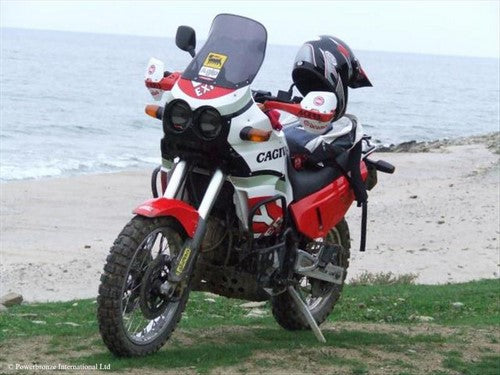 Powerbronze / パワーブロンズ ヘッドライトプロテクター フロストステルスグレー for CAGIVA  ELEFANT | 440-C026-019