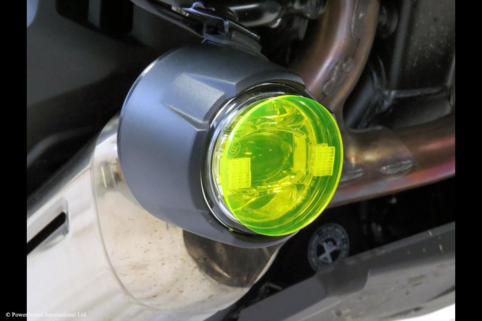 Powerbronze / パワーブロンズ Headlight Protectors for HONDA NT1100 22-23/X-ADV 21-23 (HONDA FOG LIGHT COVERS)/LIME GREEN **NOT ROAD LEGAL** | 440-H089ZB-011