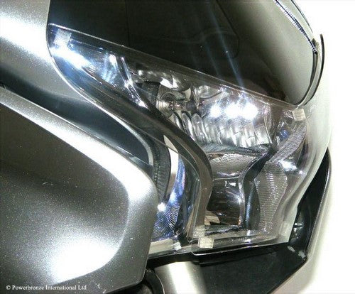Powerbronze / パワーブロンズ ヘッドライトプロテクター フロストステルスグレー HONDA VFR1200  10-17 | 440-H488-019