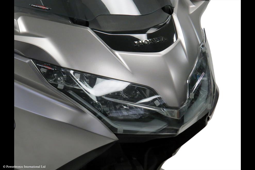Powerbronze / パワーブロンズ Headlight Protectors for HONDA GL1800 GOLDWING 18-23 (MAIN)/LIGHT TINT | 440-H661-001