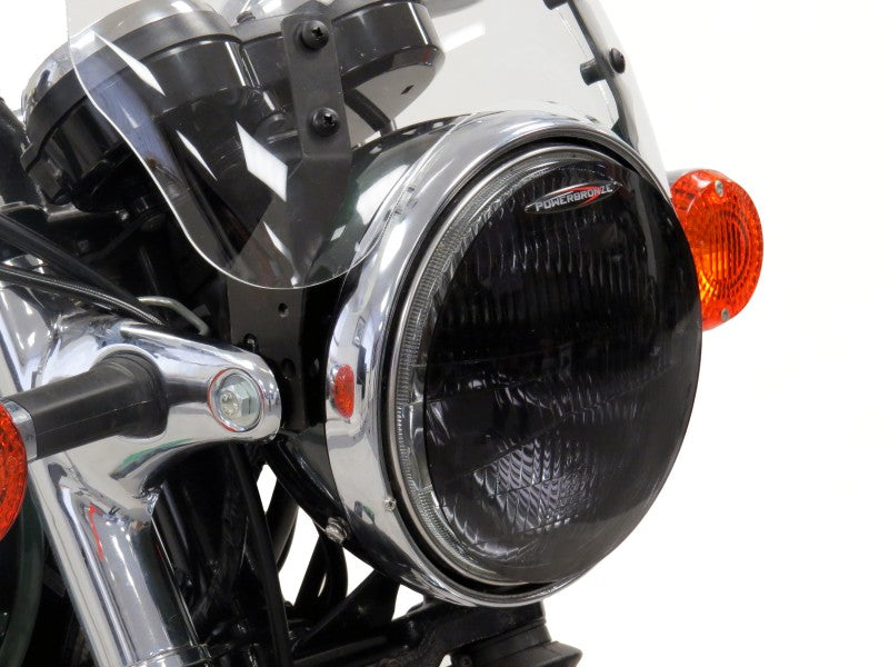 Powerbronze / パワーブロンズ ヘッドライトプロテクター KAWASAKI W800 13-20 フロストステルスグレー | 440-K089T-019