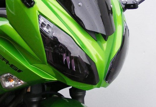Powerbronze / パワーブロンズ ヘッドライトプロテクター フロストステルスグレー KAWASAKI ER6-F  12-17 | 440-K503-019