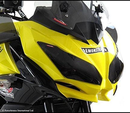 Powerbronze / パワーブロンズ ヘッドライトプロテクター ソリッドブラック KAWASAKI VERSYS 650  15-19  VERSYS 1000  15-18 | 440-K543-003