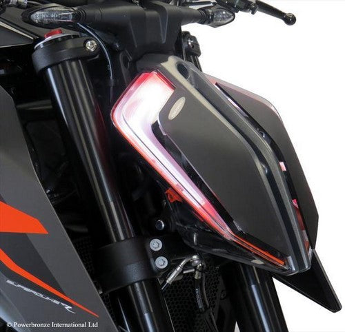 Powerbronze / パワーブロンズ ヘッドライトプロテクター フロストステルスグレー KTM 1290 SUPER DUKE R  17-19  1290 SUPER DUKE GT  19 | 440-KT573-019