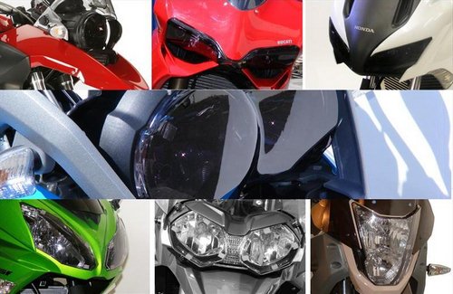 Powerbronze / パワーブロンズ ヘッドライトプロテクター フロストステルスグレー SUZUKI GSXR750  85-87 | 440-S150-019