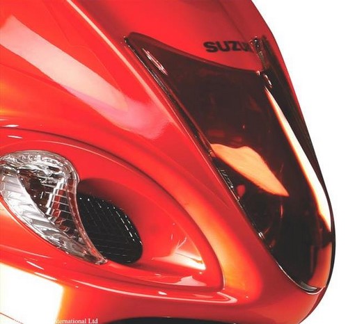 Powerbronze / パワーブロンズ ヘッドライトプロテクター フロストステルスグレー SUZUKI GSX1300R ハヤブサ 08-19 | 440-S465-019