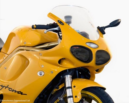 Powerbronze / パワーブロンズ ヘッドライトプロテクター フロストステルスグレー TRIUMPH DAYTONA T595 DAYTONA T955I  -00 | 440-T088-019