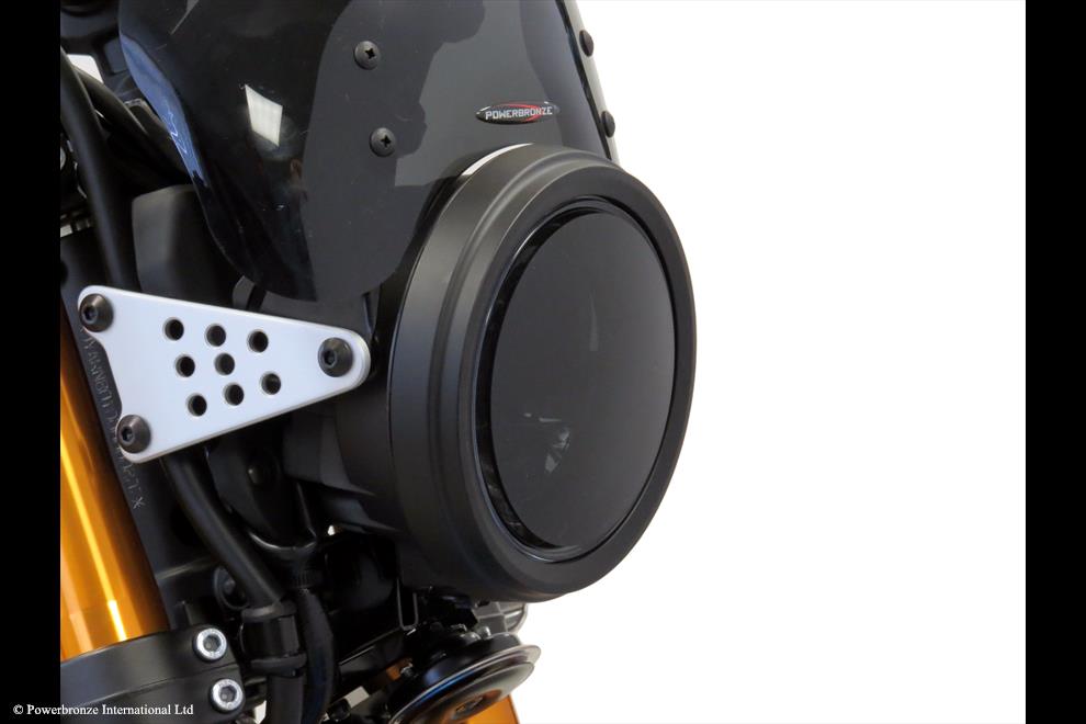 Powerbronze / パワーブロンズ Headlight Protectors for YAMAHA XSR900 22-23/XSR700 22-23/SOLID BLACK **NOT ROAD LEGAL** | 440-Y089ZC-003