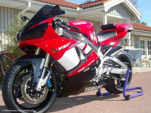 Powerbronze / パワーブロンズ ヘッドライトプロテクター フロストステルスグレー YAMAHA YZF-R1  00-01 | 440-Y191-019