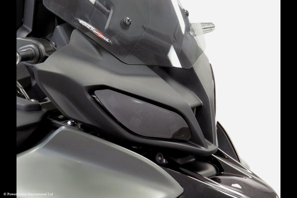 Powerbronze / パワーブロンズ Headlight Protectors for YAMAHA TRACER 9 21-23/TRACER 9 GT 21-23/TRACER 9 GT+ 23 (RUNNING LIGHTS)/CLEAR | 440-Y605-000