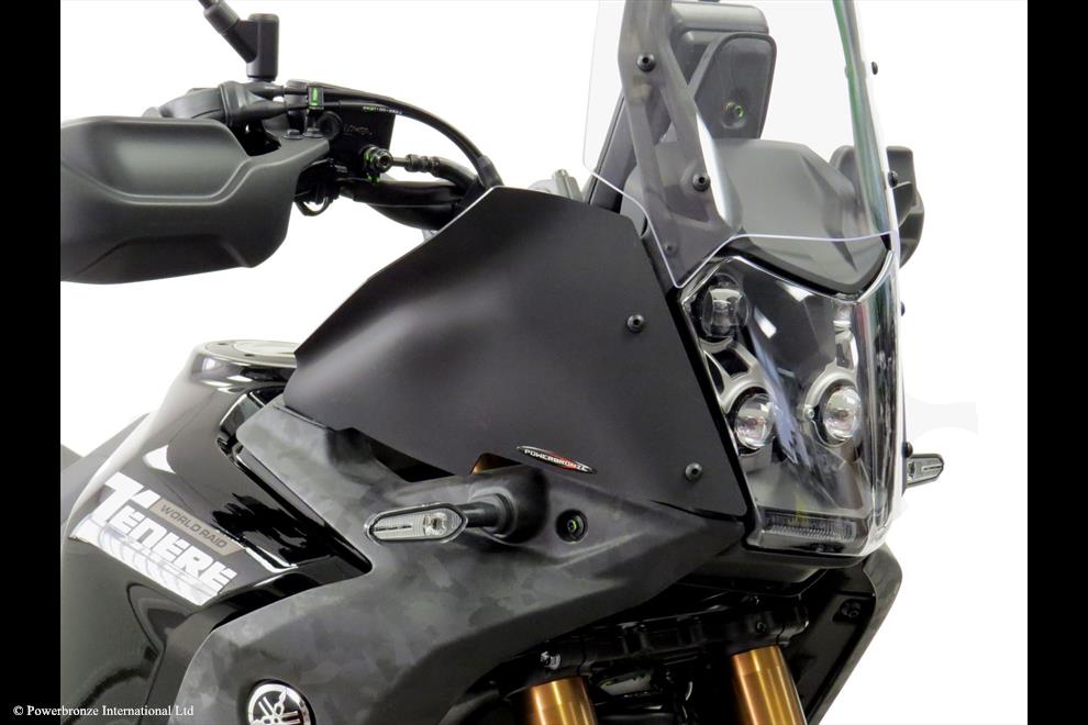 Powerbronze / パワーブロンズ Wind Deflectors for YAMAHA TENERE 700 WORLD RAID 22-23 (EXTENDED)/LIGHT TINT | 450-Y108-001