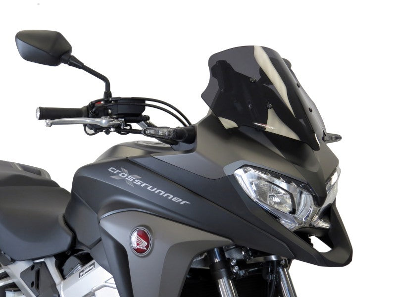 Powerbronze / パワーブロンズ アドベンチャー スポーツスクリーン フロストステルスグレー HONDA VFR800X CROSSRUNNER  17-19 (高さ: 310 MM) | 460-H104-019