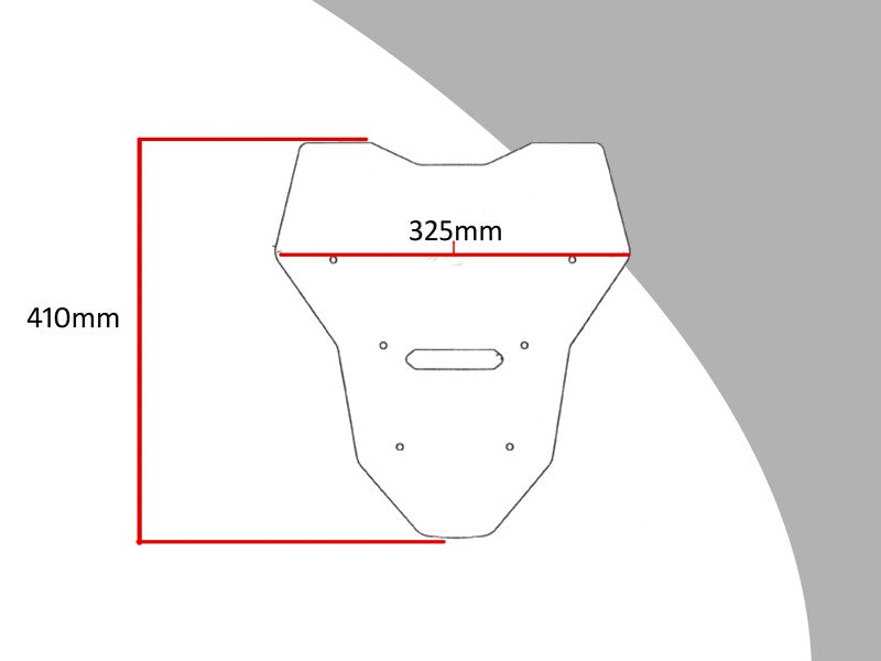 Powerbronze / パワーブロンズ アドベンチャー スポーツスクリーン HONDA CRF1100L アフリカツイン Adv. SPORTS 20 (410 MM HIGH) フロストステルスグレー | 460-H109-019