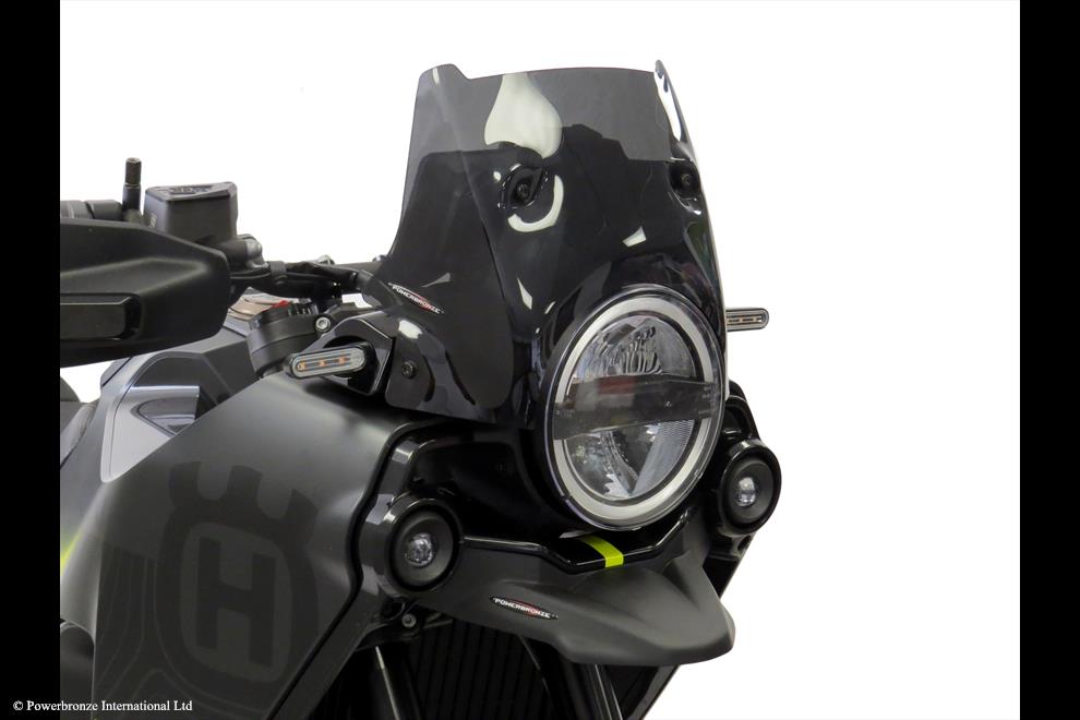 Powerbronze / パワーブロンズ Adventure Sports Screen for HUSQVARNA NORDEN 901 22-23 (185MM)/FROSTED SAPPHIRE BLUE | 460-HU101-018