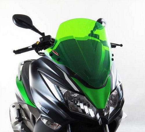 Powerbronze / パワーブロンズ スクータースクリーン フロストステルスグレー KAWASAKI J300  14-19 J125  16-19 (465 MM) | 460-K102-019