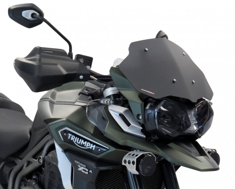 Powerbronze / パワーブロンズ アドベンチャー スポーツスクリーン フロストステルスグレー TRIUMPH TIGER 1200 EXPLORER  16-19 TIGER 1200 EXPLORER XC  16-19 TIGER 1200 EXPLORER XRX  16-19 (300MM) | 460-T104-019
