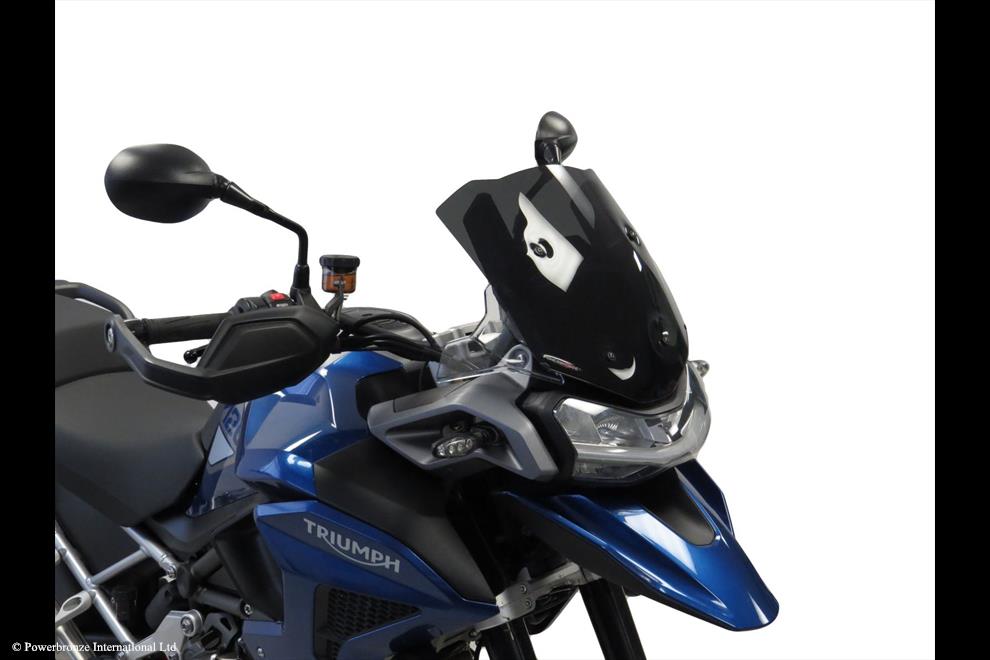 Powerbronze / パワーブロンズ Adventure Sports Screen for TRIUMPH TIGER 1200 22-23/GT 22-23/GT EXPLORER 22-23/RALLY PRO 22-23/RALLY EXPLORER 22-23 (330 MM HIGH)/FROSTED SAPPHIRE BLUE | 460-T110-018