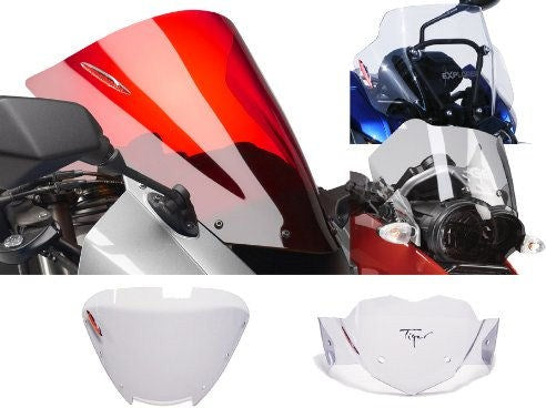 Powerbronze / パワーブロンズ アドベンチャー スポーツスクリーン レッド YAMAHA XTZ660 TENERE  08-15 (200MM) | 460-Y101-005