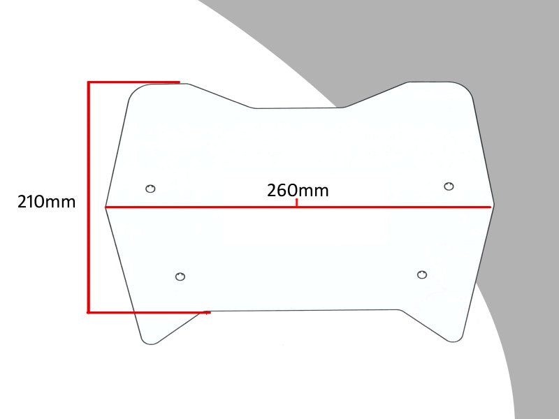 Powerbronze / パワーブロンズ アドベンチャー スポーツスクリーン YAMAHA TENERE 700 19-20 (210 MM) フロストステルスグレー | 460-Y111-019