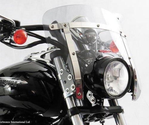 Powerbronze / パワーブロンズ カスタムスクリーン フロストステルスグレー YAMAHA XV535 VIRAGO  88-97 VANGUARD | 470-Y104-019
