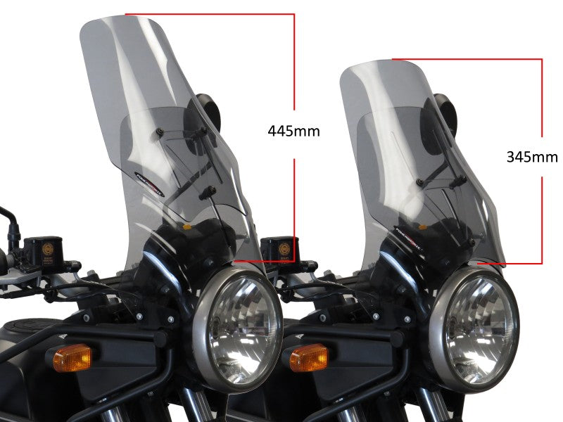Powerbronze / パワーブロンズ アジャスタブルスクリーン ROYAL ENFIELD HIMALAYAN 18-20 ダークティント | 485-RE101-002