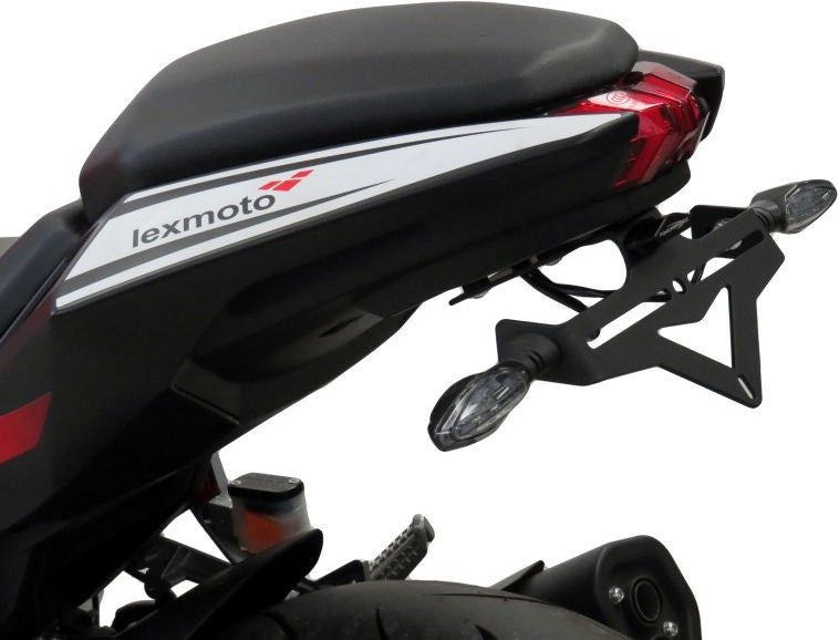 Powerbronze エリミネーター ナンバープレートホルダー LEXMOTO LXR125 18-21/LXR380 18-21/ブラック | 500-L101-003