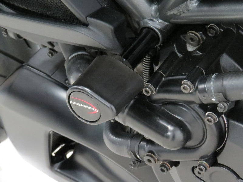 Powerbronze / パワーブロンズ バジェットクラッシュポストセット (クラッシュバー) DUCATI DIAVEL 11-18/DIAVEL STRADA 13-15 グリーン | 513-D107-011