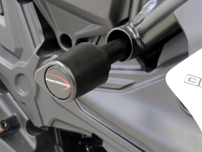 Powerbronze / パワーブロンズ バジェットクラッシュポストセット (クラッシュバー) DUCATI DIAVEL 1260 19-20 グリーン | 513-D109-011