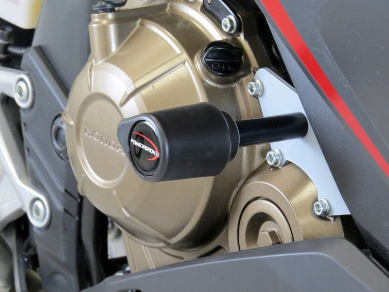 Powerbronze / パワーブロンズ バジェットクラッシュポストセット (クラッシュバー) HONDA CBR500R 19-20 グリーン | 513-H138-011