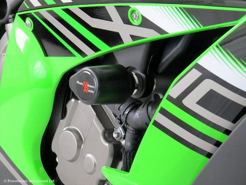 Powerbronze / パワーブロンズ バジェットクラッシュポストセット (クラッシュバー)  グリーン KAWASAKI ZX10-R  16-19 | 513-K136-011