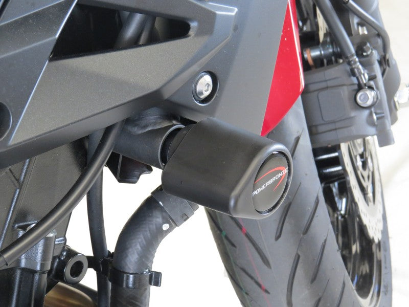 Powerbronze / パワーブロンズ バジェットクラッシュポストセット (クラッシュバー) KAWASAKI Z400 19-20 グリーン | 513-K145-011