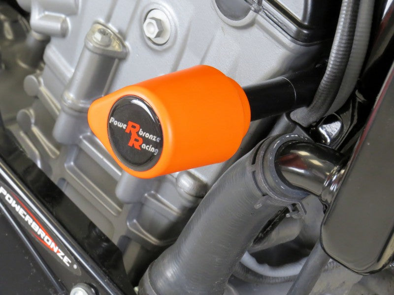 Powerbronze / パワーブロンズ バジェットクラッシュポストセット (クラッシュバー)  グリーン KTM 790 DUKE  18-19 | 513-KT102-011