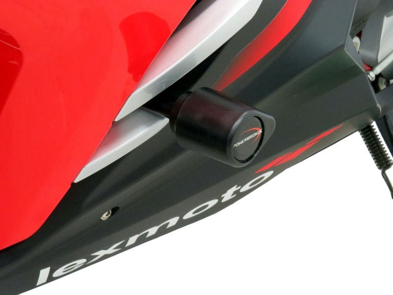 Powerbronze フレームスライダー LEXMOTO LXR125 18-21/LXR380 18-21/ブラック | 513-L101-003