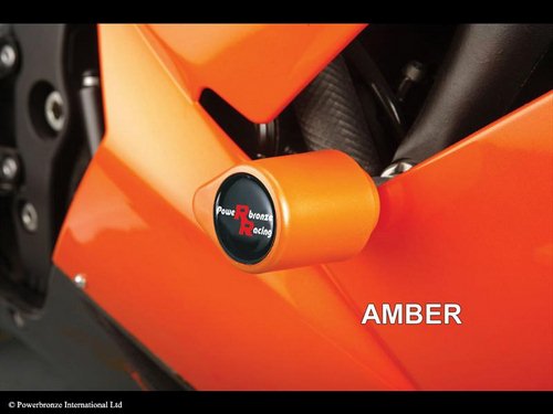 Powerbronze / パワーブロンズ バジェットクラッシュポストセット (クラッシュバー)  アンバー SUZUKI GSXR1000  03-04 | 513-S109-007