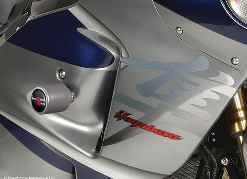 Powerbronze / パワーブロンズ バジェットクラッシュポストセット (クラッシュバー)  グリーン SUZUKI GSX1300R ハヤブサ 99-07 (DRILL フェアリング) | 513-S113-011