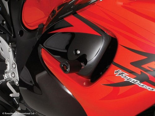 Powerbronze / パワーブロンズ バジェットクラッシュポストセット (クラッシュバー)  グリーン SUZUKI GSX1300R ハヤブサ 08-19 (DRILL フェアリング) | 513-S121-011