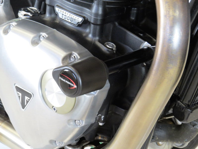 Powerbronze / パワーブロンズ バジェットクラッシュポストセット (クラッシュバー) TRIUMPH THRUXTON 1200/THRUXTON R 16-20/BONNEVILLE T100 17-20/BONNEVILLE T120 16-20/SPEED TWIN 19-20/STREET CUP 17-20/STREET TWIN 16-20 グリーン | 513-T113-011