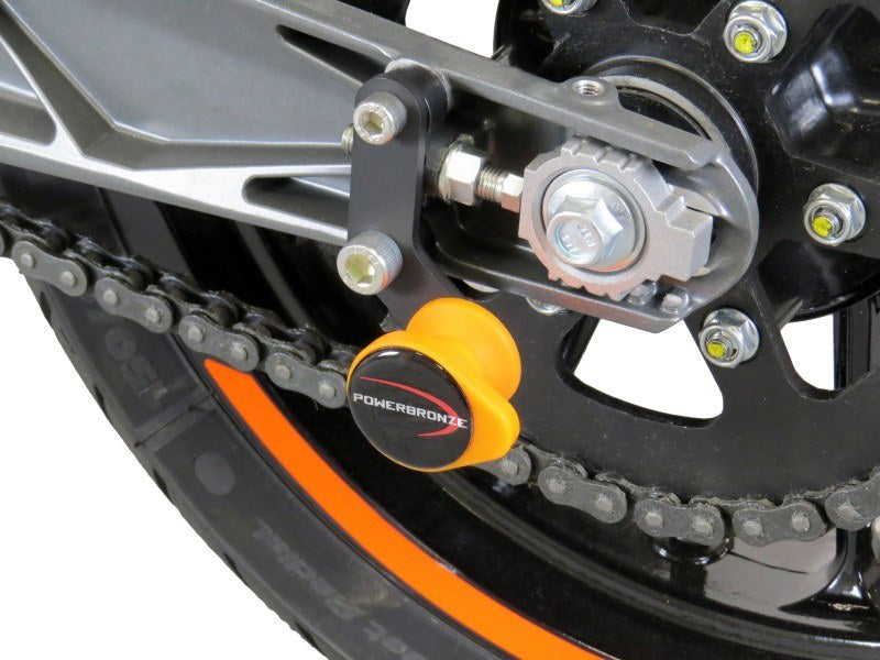 Powerbronze / パワーブロンズ スイングアームプロテクターキット  グリーン プラスチック KTM 125 DUKE  17-19 390 DUKE  17-19 | 514-KT102-011