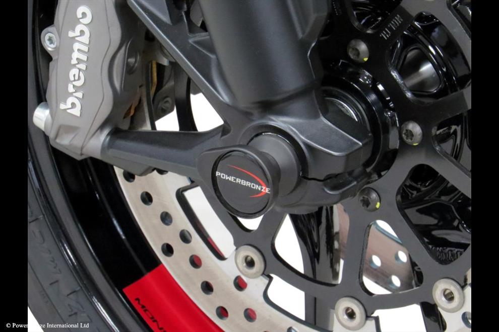 Powerbronze / パワーブロンズ Fork Protectors for DUCATI MONSTER 950 21-23/MONSTER 950 PLUS 21-23/WHITE PLASTIC | 518-D109-004