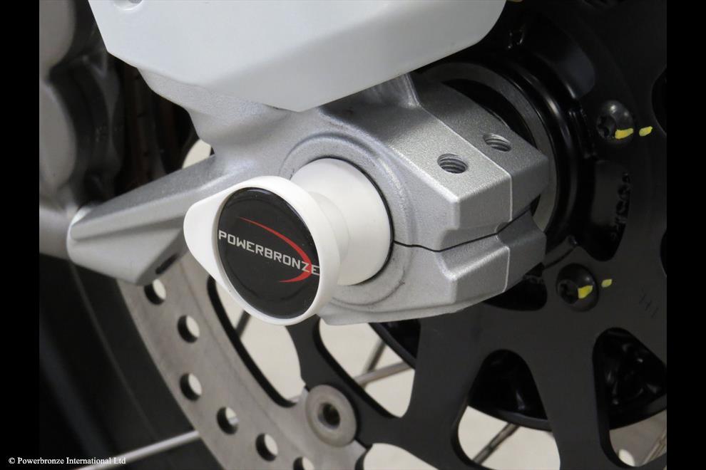Powerbronze / パワーブロンズ Fork Protectors for DUCATI DESERTX 22-23/BLACK PLASTIC | 518-D111-003