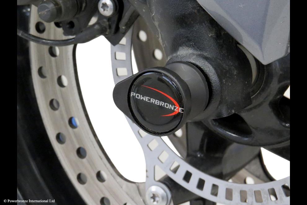 Powerbronze / パワーブロンズ Fork Protectors for TRIUMPH TIGER SPORT 660 22-23/BLUE PLASTIC | 518-T111-008
